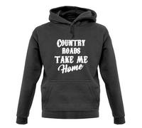 Paese Roads, Take Me Casa Felpa Unisex - Testo Canzone - John Denver - 70's