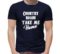 Paese Roads, Take Me Casa T-Shirt - Testo Canzone - John Denver - 70's