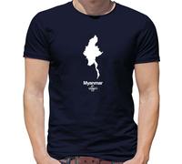 Paese Silhouettes Myanma T-Shirt - Myanmar - Burma - Asia - Naypyitaw
