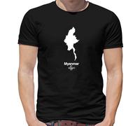 Paese Silhouettes Myanma T-Shirt - Myanmar - Burma - Asia - Naypyitaw