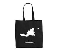 Paese Silhouettes Saint Martin - Borsa Tote IN Tela - Sint Maarten Caraibi Mare