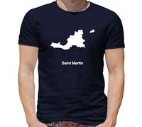 Paese Silhouettes Saint Martin T-Shirt - Sint Maarten - Caraibi Mare