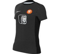 Maglia da calcio pre-partita a manica corta Nike Dri-FIT Olanda Academy Pro - Donna - Nero M (IT 44-46)
