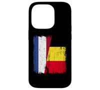 Paesi Bassi Belgio Half Flag Maglia Belga Olandese Custodia per iPhone 14 Pro