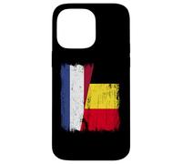 Paesi Bassi Belgio Half Flag Maglia Belga Olandese Custodia per iPhone 14 Pro Max