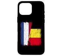 Paesi Bassi Belgio Half Flag Maglia Belga Olandese Custodia per iPhone 16 Pro Max