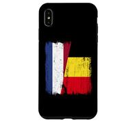 Paesi Bassi Belgio Half Flag Maglia Belga Olandese Custodia per iPhone XS Max