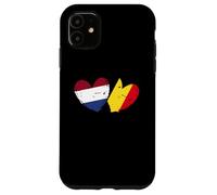 Paesi Bassi Belgio Love Heart Olandese Belga Doppia Bandiera Custodia per iPhone 11