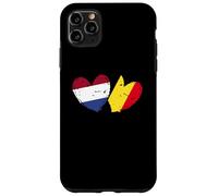 Paesi Bassi Belgio Love Heart Olandese Belga Doppia Bandiera Custodia per iPhone 11 Pro Max