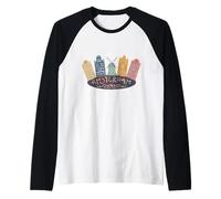 Paesi Bassi Edifici storici Amsterdam Canal Houses Retro Maglia con Maniche Raglan