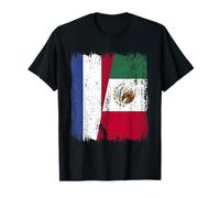 Paesi Bassi Messico Mezza Bandiera Dutch Mexican Heritage Maglietta