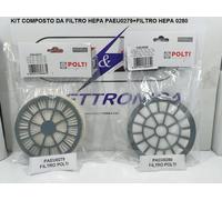 PAEU0279 + PAEU0280 KIT FILTRO HEPA 2 PEZZI PER POLTI FORZASPIRA C110 PBEU0084