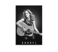 PAEVDIN Poster decorativo da parete con Sheryl Crow, stampa artistica su tela, poster decorativo moderno per camera da letto, 50 x 75 cm
