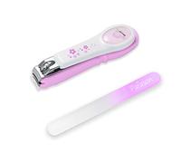 PAFASON Bambino Sicurezza Unghie Tagliatore Cutter Trimmer, Acchiappa Unghie e Bambino Vetro Lima Unghie, Galleggiante Vetro, Acciaio Inossidabile Ideale per Bambini Neonato, Neonati Bambini Piccoli