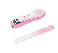 PAFASON Bambino Sicurezza Unghie Tagliatore Cutter Trimmer, Acchiappa Unghie e Bambino Vetro Lima Unghie, Galleggiante Vetro, Acciaio Inossidabile Ideale per Bambini Neonato, Neonati Bambini Piccoli