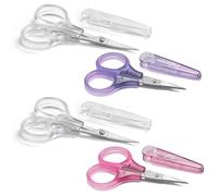 PAFASON Piccolo Artigianato Forbici Set Dritto Curvo Precisione Punta per Scrapbooking Quilting Cucito Maglieria Ricamo Punto Croce Uncinetto Filo Lana Carta Dettaglio Taglio
