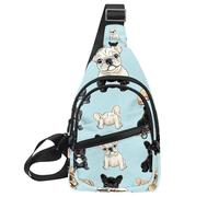 PAFEFO Golden Unicorns (3) Crossbody Sling Bag Sling Bag Viaggi Escursionismo Petto Borsa Daypack, Multicolore 02, 11.8x7x1.5in/30x18x4cm