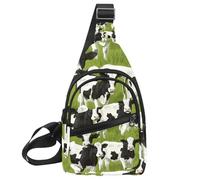 PAFEFO Mucche (11) Sling Bag per le donne borsa a tracolla da viaggio borsa a tracolla borsa da petto, Multicolore 05, 11.8x7x1.5in/30x18x4cm