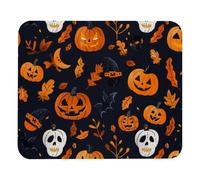 PAFEFO Tappetino per mouse di Halloween, panno con base gommata, 21 x 25 cm