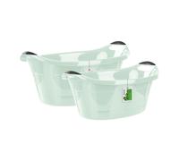 PAFEN cestello per bucato ovale 40 L + 25 L lavanderia lavandino forte verde