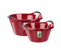 PAFEN cestello per bucato rotondo 25 L + 15 L lavanderia lavandino potente rosso