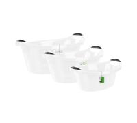 PAFEN Cesto portabiancheria ovale 40L + 25L + 14L lavanderia lavandino forte ...