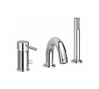 PAFFONI BIRILLO MISCELATORE BORDO VASCA CON DOCCIA ESTRAIBILE BI041LCR-BI040LCR