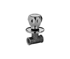 Paffoni DA010CR Danubio Rubinetto incasso - cromo attacchi 1/2'' con piastra