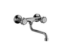 Miscelatore a parete per lavello Paffoni Danubio cromato DA161CR