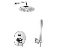 Paffoni Doccia set doccia da incasso con soffione cromo KITLIG015
