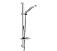 PAFFONI Duplex doccia esterno con saliscendi asta quadra LEVEL Accessori Bagno
