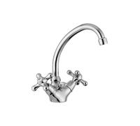 IRV077CR Gruppo monoforo lavabo girevole scarico automatico 1"1/4 IRIS PAFFONI