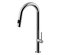 Miscelatore alto per lavello Paffoni Chef con doccetta estraibile CH185CR