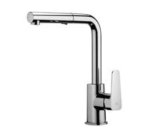 Paffoni Rubinetto da cucina SLY SY285CR verticale cromo doccetta estraibile 2 getti