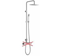 PAFFONI LEVEL PLUS COLONNA DOCCIA C/SOFFIONE, DUPLEX SENZA MISCELATORE ZCOL617CR