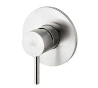 Paffoni LIG011ST Miscelatore doccia da incasso con piastra Lusso serie LIGHT Steel Looking