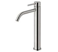 Paffoni LIG081ST Miscelatore lavabo prolungato senza scarico serie LIGHT Steel Looking