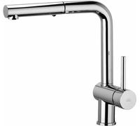 PAFFONI LIGHT MISCELATORE LAVELLO DOCCETTA ESTRAIBILE 2 GETTI art.LIG285CR-MET
