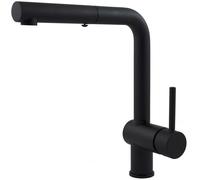 Paffoni Light rubinetto da cucina verticale nero LIG285NO-MET