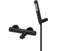 Paffoni Light rubinetto per vasca e doccia a parete nero LIG023NO