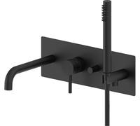 Paffoni Light rubinetto per vasca e doccia da incasso nero LIG001NO