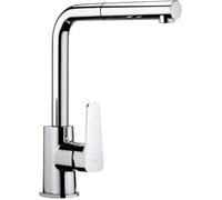 Paffoni MISCELATORE MONOCOMANDO LAVELLO CON DOCCIA ESTRAIBILE LINEA SLY Cromo