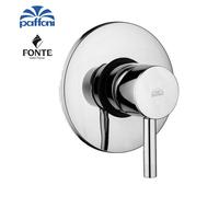 Paffoni, mod. Light, miscelatore incasso doccia a 1 via, con piastra Ø116mm, cr