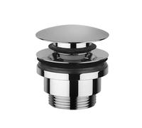 Paffoni Piletta Scarico Click-Clack ZSCA050CR 1 1/4 G Cromato con Troppo Pieno e Vite di Blocco