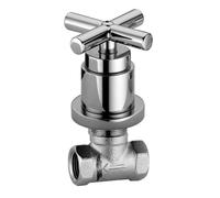 PAFFONI QUATTRO RUBINETTO DA INCASSO C/ATTACCHI 1/2"G E PIASTRA Ø55 mm QTV010CR