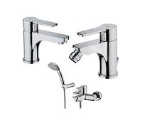 Paffoni Red miscelatore lavabo c/scarico + bidet c/scarico + vasca