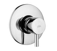 PAFFONI Rubinetteria - Miscelatore Incasso Doccia Colore Nero Opaco placca Ø 116 Light LIG010NO - RUB10973 - Nero Opaco, 116, 1 Uscita