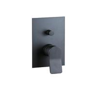 PAFFONI Rubinetteria - Miscelatore Incasso Doccia con deviatore a 2 Colore Nero Opaco Tilt TI015NO - RUB11562 - Nero Opaco, 2 Uscite