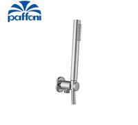 Paffoni, set doccino ad incasso tondo, con presa acqua e doccetta, cromo
