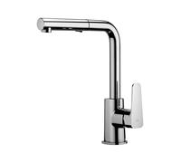 Paffoni Rubinetto da cucina SLY SY285CR verticale cromo doccetta estraibile 2 getti
